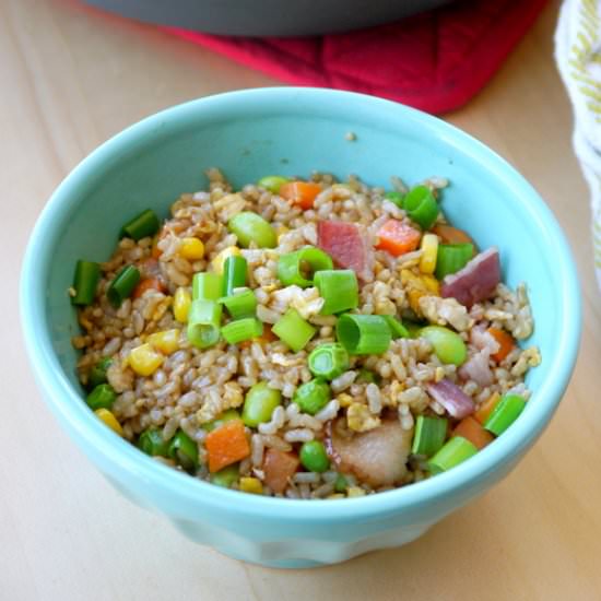Edamame Bacon Fried Rice
