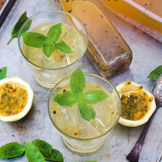 Passion Fruit & Basil Cordial