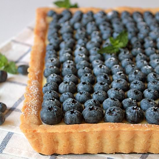 Blueberry Lemon Curd Tart