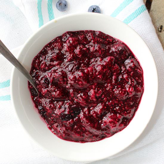 Simple Mixed Berry Jam
