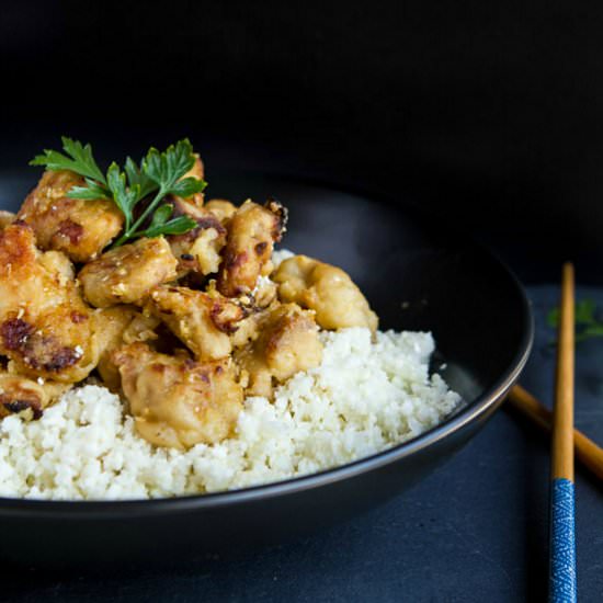 Healthy Chinese orange chicken