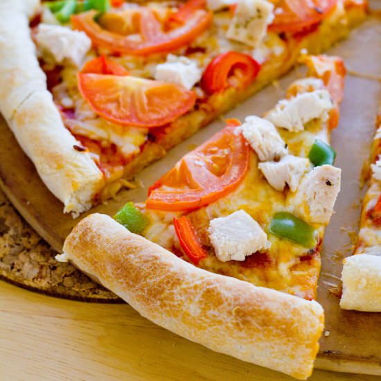 Homemade Chicken Parmesan Pizza