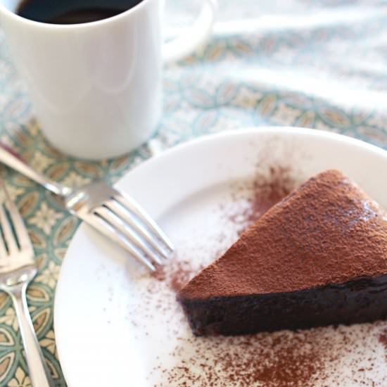 4 Ing Flourless Chocolate Cake