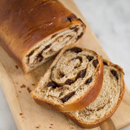 Rum Raisin Cinnamon Bread