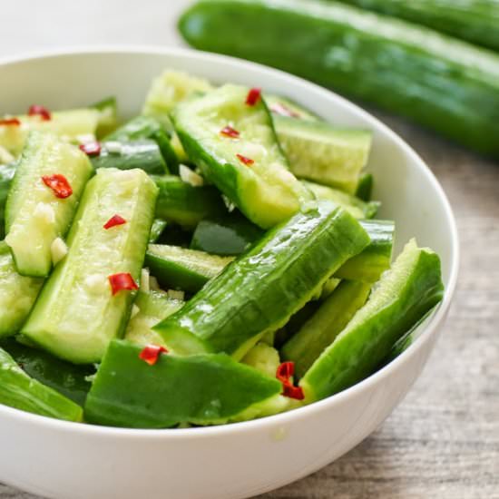 Smashed Cucumber Salad
