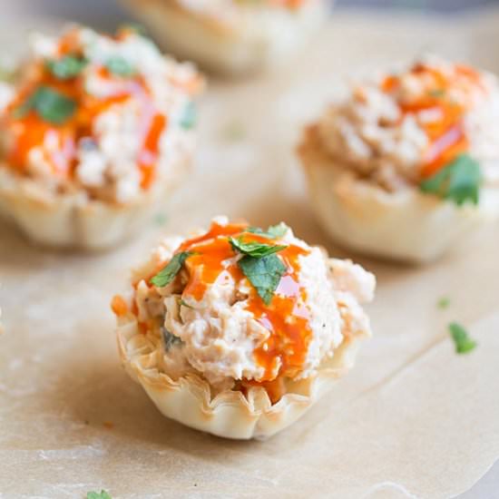 Buffalo Chicken Salad Cups