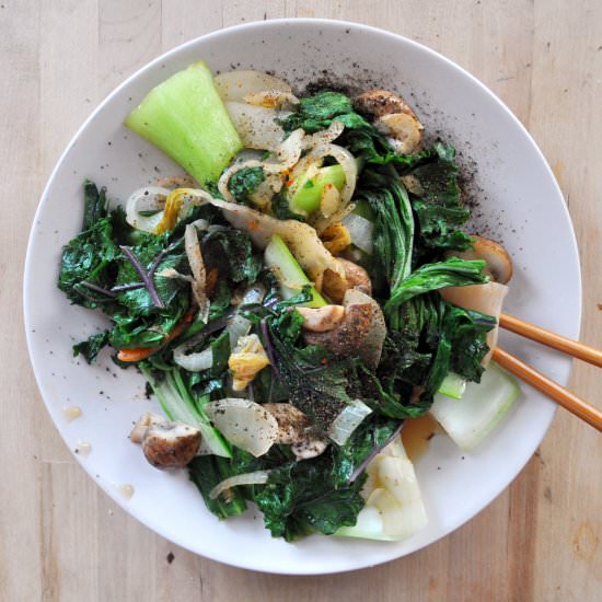 Vegan Kimchi Stir-Fry