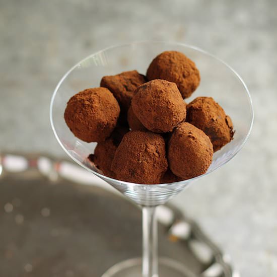 Whiskey chocolate truffles