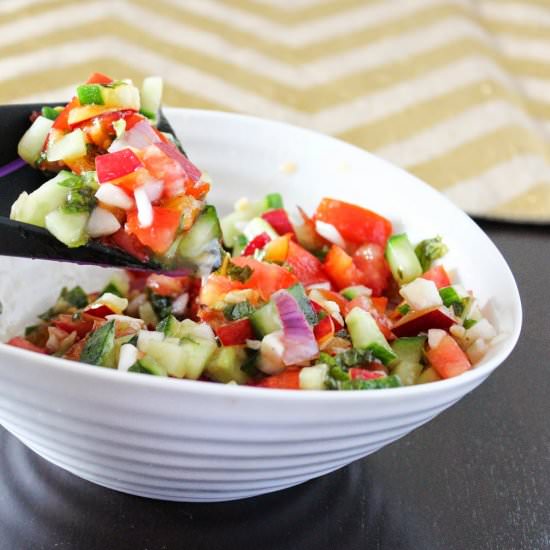 Plum and Tomato Salsa