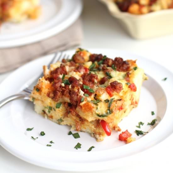 Spicy Breakfast Strata