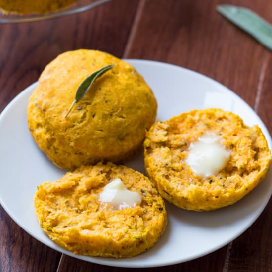 Savory Pumpkin Sage Biscuits