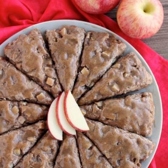 Brown Sugar Glazed Apple Scones