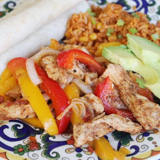 Baked Chicken Fajitas