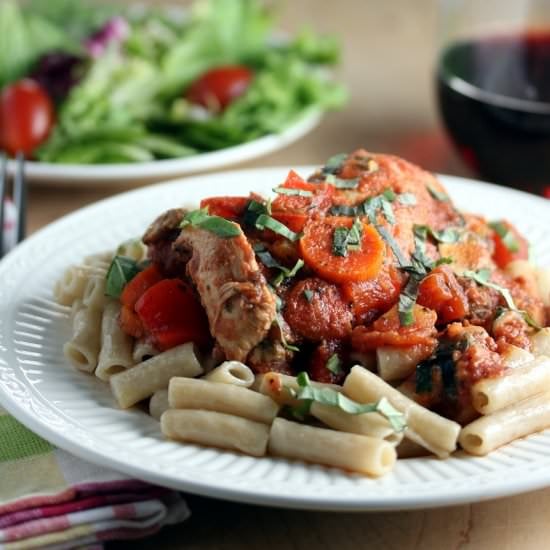 Slow Cooker Rustic Italian Chicken