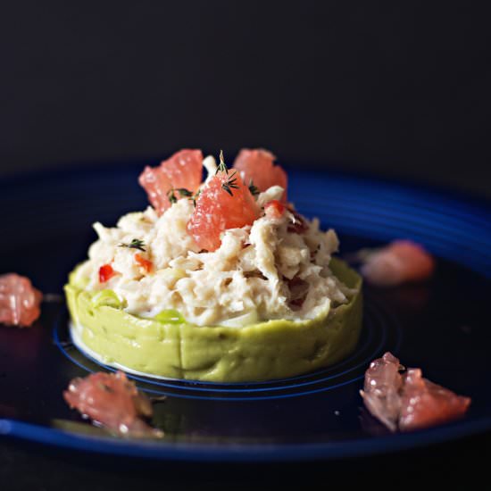 Crab and Avocado with Citrus Salad