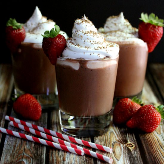 Choc Covered Straw Pudding Smoothie