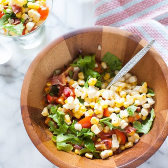 Fresh Corn Salad with Bacon