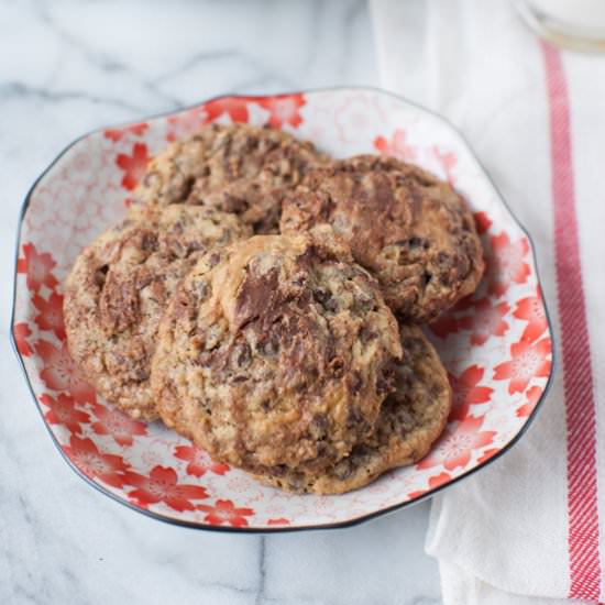 Nutella & Peanut Butter Cookies