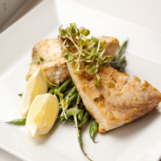 Ginger Garlic Swordfish