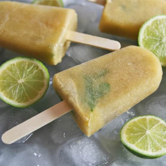 Healthy Mojito Pops