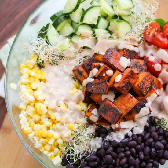 BBQ Tofu Salad
