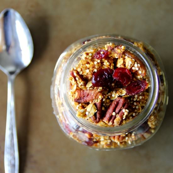 Pumpkin, Pecan & Cranberry Granola