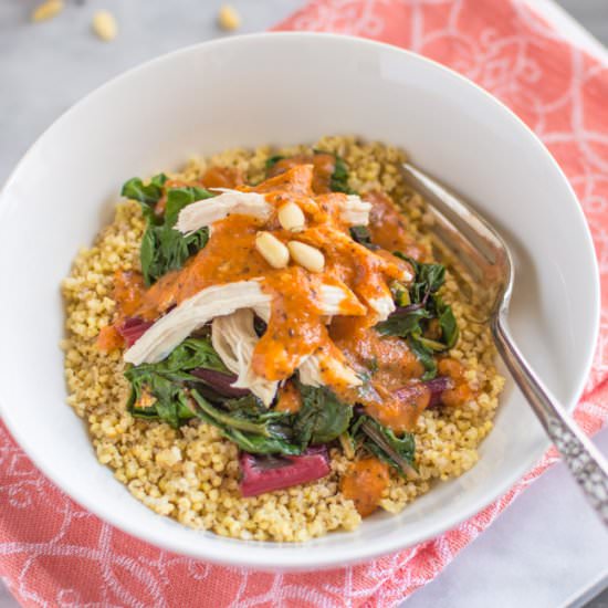 Roasted Red Pepper Millet Bowl