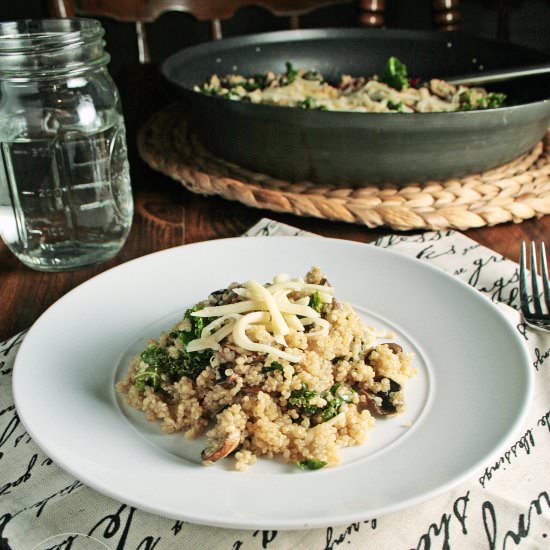 Kale Mushroom Quinoa