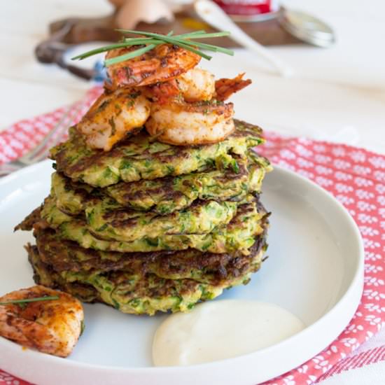 Curried zucchini fritters