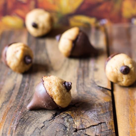 Peanut Butter Acorn Cookies