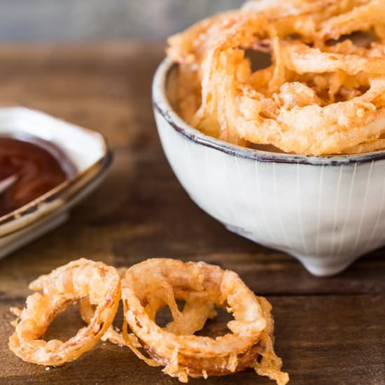 Fried onion rings
