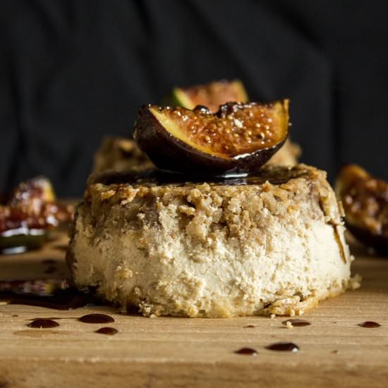 Fig mini cheesecakes