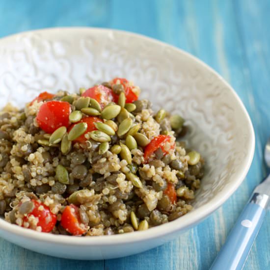 Spiced Lentil Salad with Pepitas