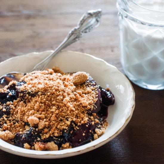 Stovetop Peach Blueberry Crisp