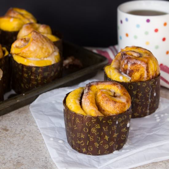 Pumpkin Cinnamon Rolls