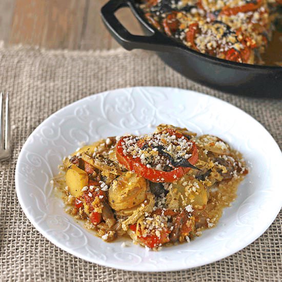 Heirloom Tomato Gratin
