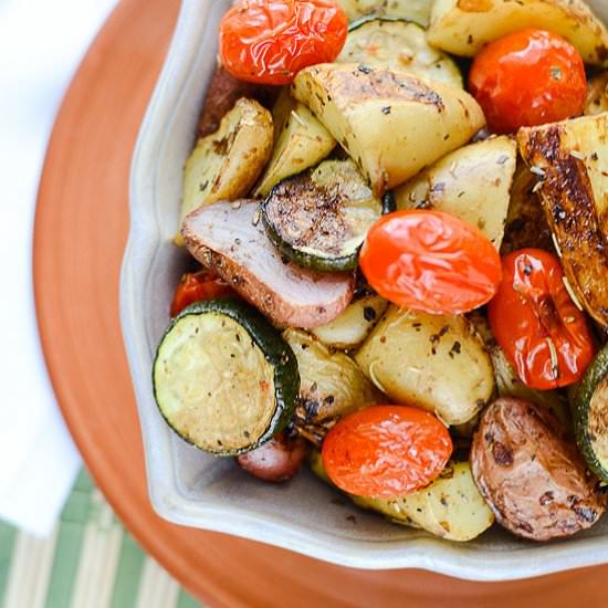 Garlic Herb Roasted Potato Salad