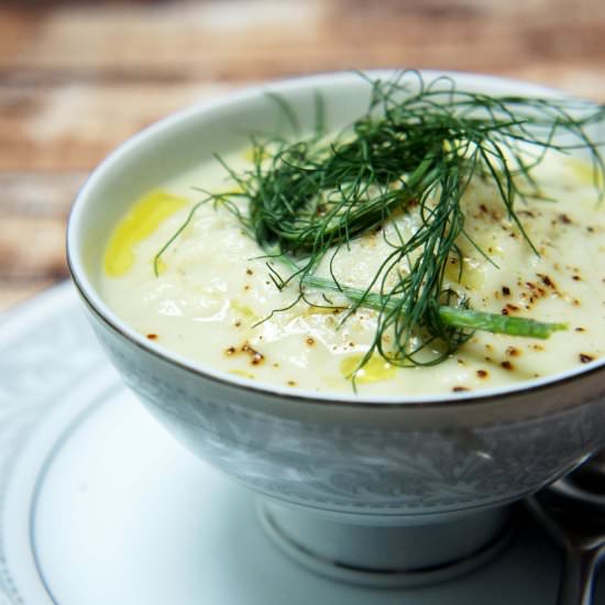 Creamed Fennel & Cauliflower Soup