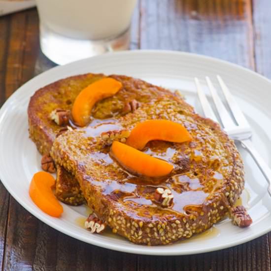 Healthy Pumpkin Pie French Toast