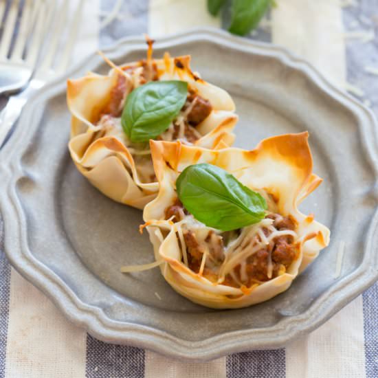 Lasagna Cupcakes