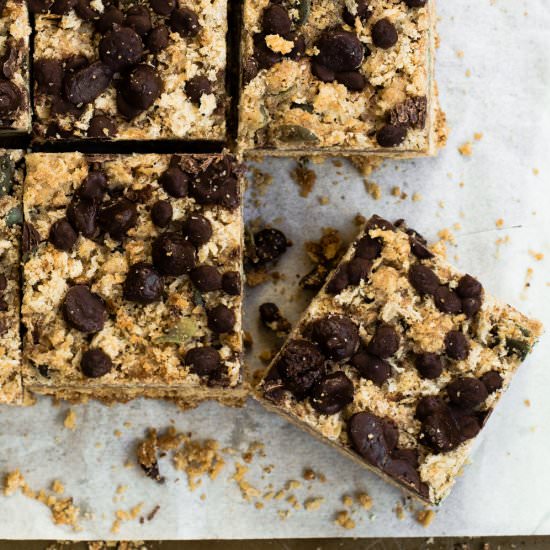 Carob and Peptide Carmelita Bars