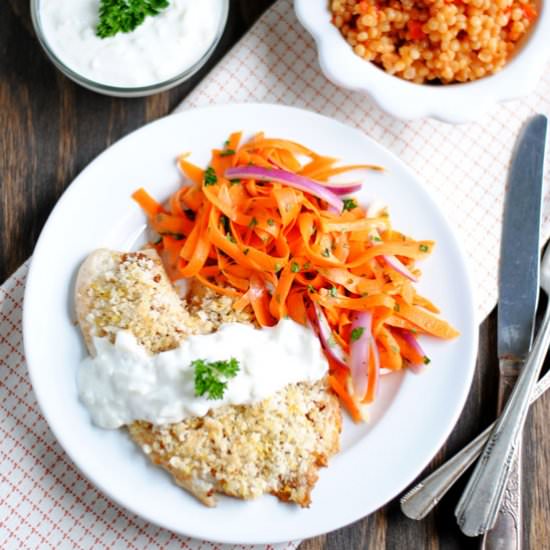 Tilapia with Fennel-Yogurt Sauce