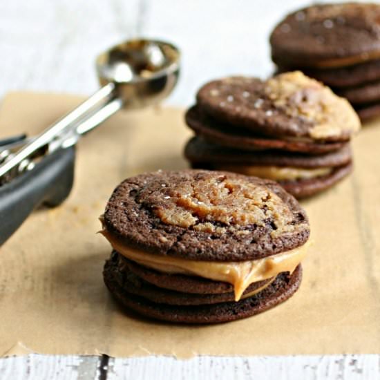 Chocolate and PB Marbled Cookies
