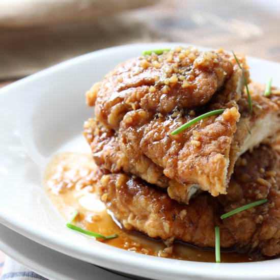 Crispy Honey Garlic Chicken