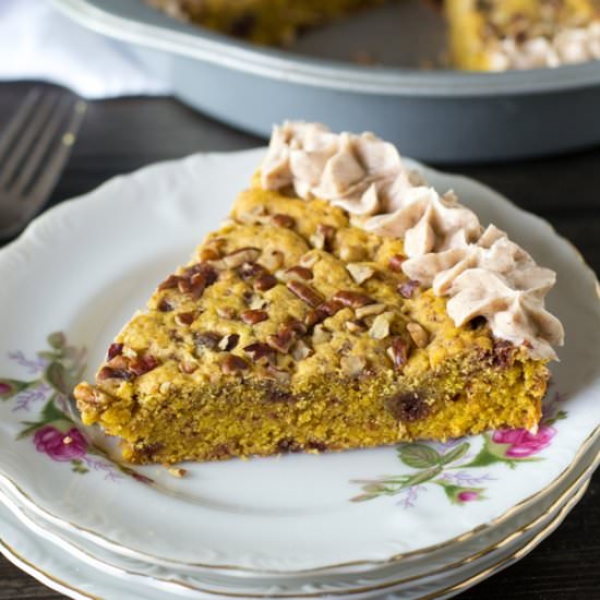 Pumpkin Pecan Cookie Pie