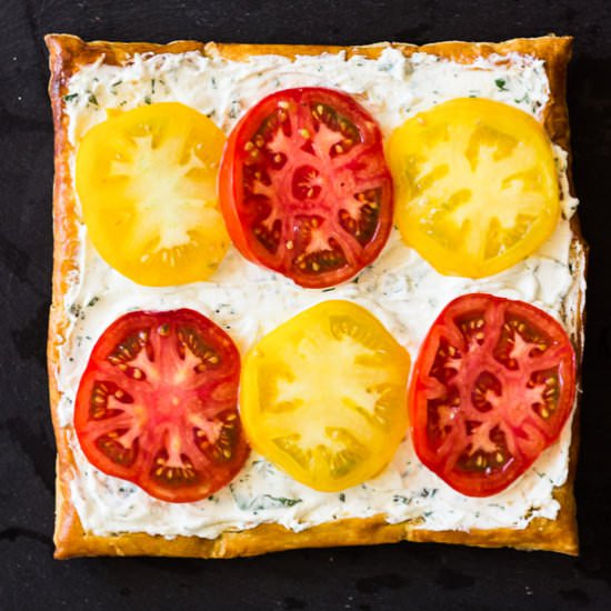 Tomato and Goat Cheese Mousse Tart