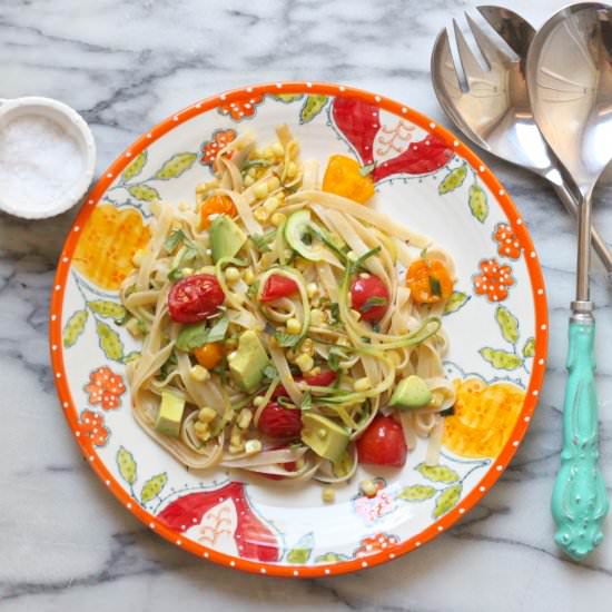Fettuccine with Seasonal Vegetables