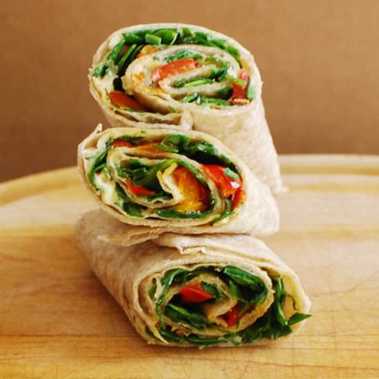 Quick-Pickled Red Pepper Wraps