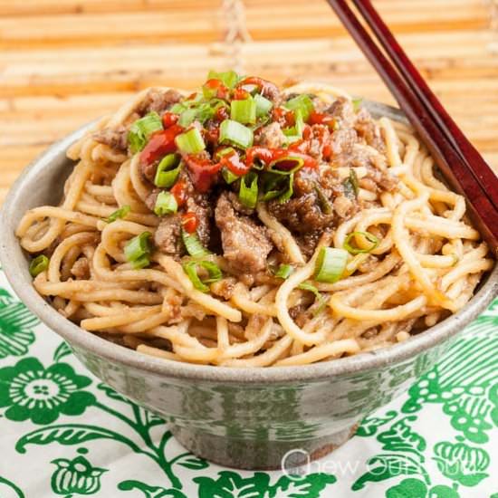 Mongolian Beef Noodles