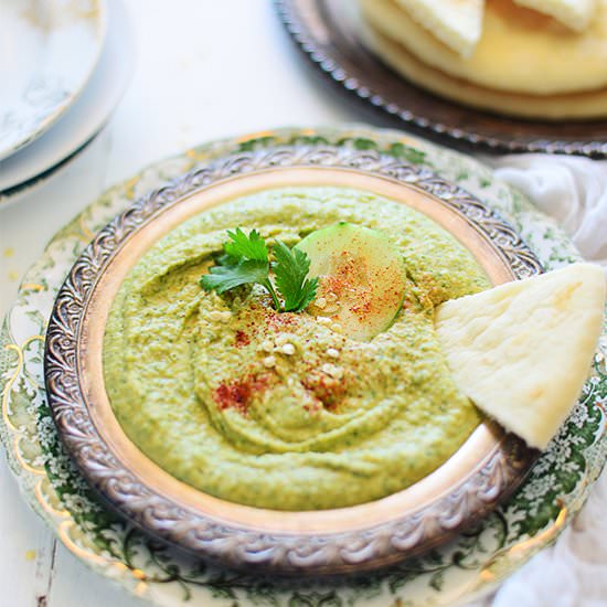 Cilantro Jalapeño Hummus